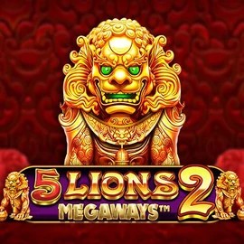 Slots logo of 5 Lions Megaways 2 from Pragmatic Play at Robocat Casino
