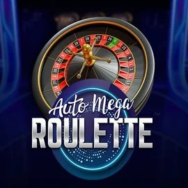 Auto Mega Roulette logo by Pragmatic Play at Robocat Casino