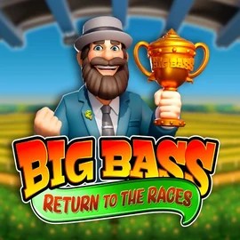 Slots logo of Big Bass Return to the Races from Pragmatic Play at Robocat Casino