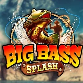 Big Bass Splash online game logo by Pragmatic Play on robocatcasinoo.com