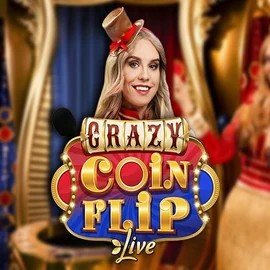 Crazy Coin Flip logo by Evolution Robocat Casino