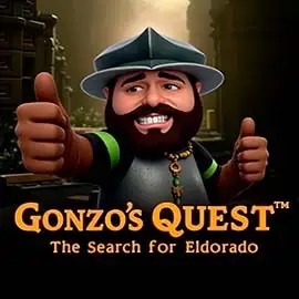 Gonzo's Quest logo by NetEnt at Robocat CasinoGonzo's Quest