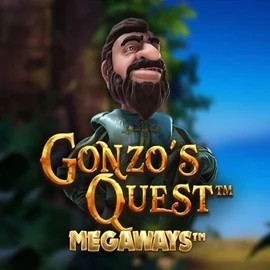 Official Slots logo: Gonzo's Quest Megaways by Red Tiger Gaming at Robocat Casino