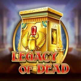 Official Slots logo: Legacy of Dead by Play'n GO at Robocat Casino