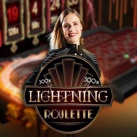 Lightning Roulette logo by Evolution Robocat Casino