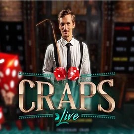 Live Craps online game logo by Evolution on robocatcasinoo.com