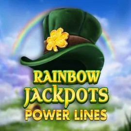 Rainbow Jackpots Power Lines online game logo by Red Tiger Gaming on robocatcasinoo.com