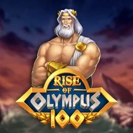 Slots logo of Rise of Olympus 100 from Play'n GO at Robocat Casino