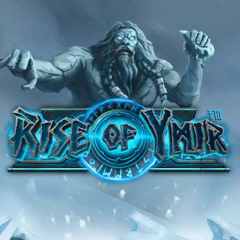 Official Slots logo: Rise of Ymir by Hacksaw Gaming at Robocat Casino