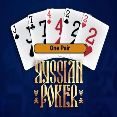 Russian Poker casino game by OneTouch Games – featured logo at Robocat Casino