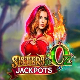 Sisters Of Oz Jackpots logo by Triple Edge Studios Robocat Casino