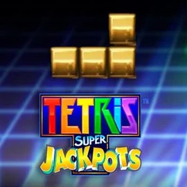 Tetris Super Jackpots by WMS, showcased at robocatcasinoo.com – game logo